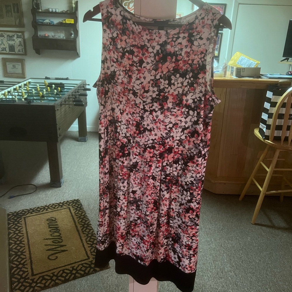 Floral Sleeveless Dress - Multicolor